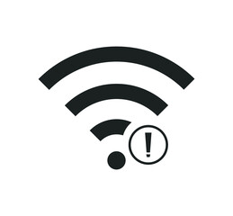 no wi-fi connection icon, no Wireless network sign symbol