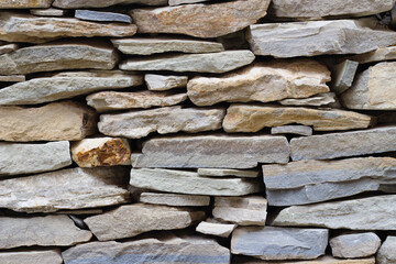 Pattern of stone wall  vintage stone wall Texture closeup