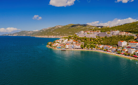 NEUM, BOSNIA AND HERZEGOVINA, a seaside resort on the Adriatic Sea, is the only coastal access in Bosnia and Herzegovina. September 2020
