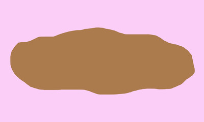 peach background with brown bubble abstract