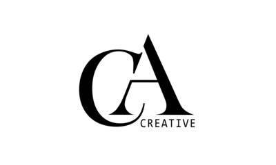 Art & Illustration letter C and A logo
