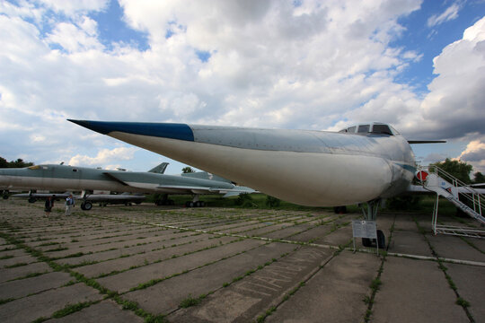 Modified nose cone of a of a Tupolev Tu-134UBL "Volga" used to train the bomber crews of the Tu-160 - Zhulyany State Aviation Museum of Ukraine, Kiev, Ukraine