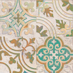 Multicolor digital wall tiles design for interior abstract home decor used ceramic digital wall tile background texture.