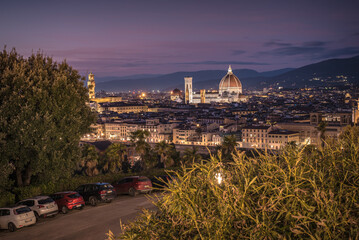 Fototapeta premium View of florence by night at high quality.