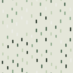 Green hand drawn seamless texture design for backgrounds, fabrics and wrapping paper, vector illustration