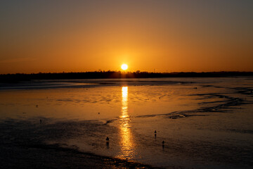 The Blackwater Estuary at Maldon, Essex at Sunrise