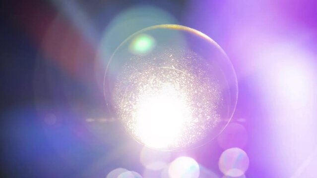 Bubblesand lens flare abstract