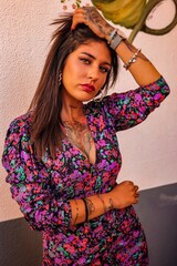 portrait shooting of a tattoo woman in funchal madeira portugal 