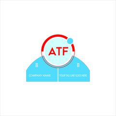 ATF letter logo creative design. ATF unique design - obrazy, fototapety, plakaty