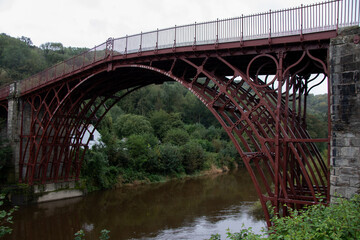 The Iron Bridge over the River Severn at Ironbridge, Shropshire