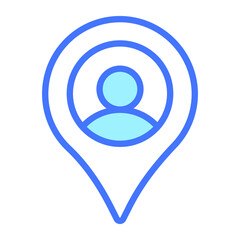 user location Icon. User interface Vector Illustration, As a Simple Vector Sign and Trendy Symbol in Line Art Style, for Design and Websites, or Mobile Apps,