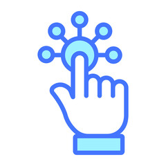 interaction Icon. User interface Vector Illustration, As a Simple Vector Sign and Trendy Symbol in Line Art Style, for Design and Websites, or Mobile Apps,