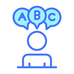 group chat Icon. User interface Vector Illustration, As a Simple Vector Sign and Trendy Symbol in Line Art Style, for Design and Websites, or Mobile Apps,