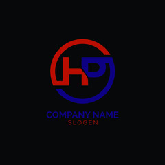 Obraz premium HP LOGO , HP INITIAL , HP ICON.