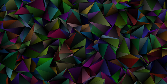 3d Triangles, abstract  background. Design wallpaper.