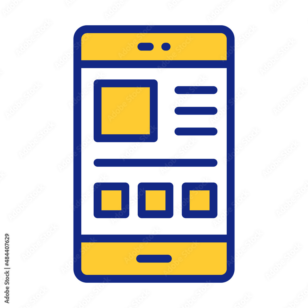 Wall mural layout icon. user interface vector illustration, as a simple vector sign and trendy symbol in line a
