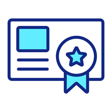 recommend clip art: certificate Icon. User interface Vector Illustration, As a Simple Vector Sign and Trendy Symbol in Line Art Style, for Design and Websites, or Mobile Apps,