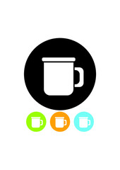 Coffee mug. Cup vector icon isolated