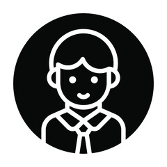 user avatar Icon. User interface Vector Illustration, As a Simple Vector Sign and Trendy Symbol in Line Art Style, for Design and Websites, or Mobile Apps,
