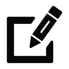 edit Icon. User interface Vector Illustration, As a Simple Vector Sign and Trendy Symbol in Line Art Style, for Design and Websites, or Mobile Apps,