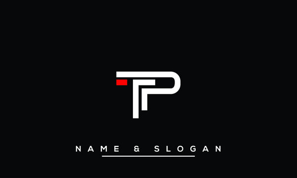 TP,   PT,  T,  P   Abstract  Letters Logo Monogram