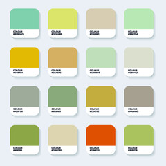 Color Pantone. Trend Colour Guide Palette Catalog Samples in RGB HEX. Neomorphism Vector. color palette for fashion designers, business, and paints colors company