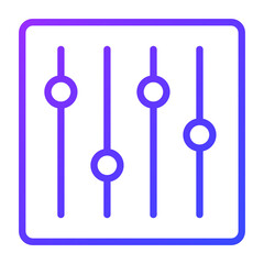 mixer Icon. User interface Vector Illustration, As a Simple Vector Sign and Trendy Symbol in Line Art Style, for Design and Websites, or Mobile Apps,