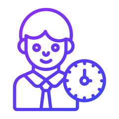 schedule Icon. User interface Vector Illustration, As a Simple Vector Sign and Trendy Symbol in Line Art Style, for Design and Websites, or Mobile Apps,