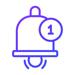 reminder Icon. User interface Vector Illustration, As a Simple Vector Sign and Trendy Symbol in Line Art Style, for Design and Websites, or Mobile Apps,