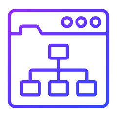 algorithm Icon. User interface Vector Illustration, As a Simple Vector Sign and Trendy Symbol in Line Art Style, for Design and Websites, or Mobile Apps,