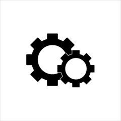 settings icon, vector, illustration, 10 eps
