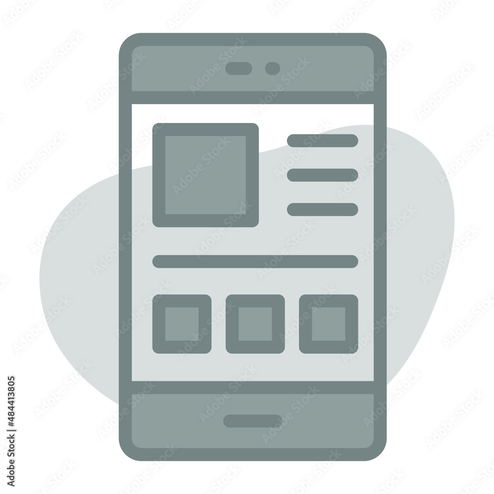 Wall mural layout icon. user interface vector illustration, as a simple vector sign and trendy symbol in line a