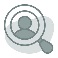 search user Icon. User interface Vector Illustration, As a Simple Vector Sign and Trendy Symbol in Line Art Style, for Design and Websites, or Mobile Apps,
