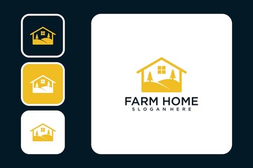 Farm home modern logo design