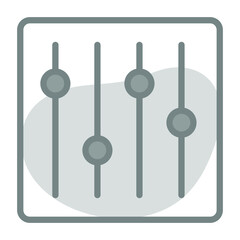 mixer Icon. User interface Vector Illustration, As a Simple Vector Sign and Trendy Symbol in Line Art Style, for Design and Websites, or Mobile Apps,