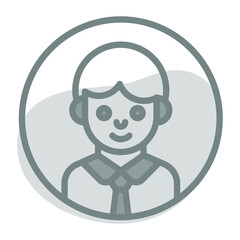 user avatar Icon. User interface Vector Illustration, As a Simple Vector Sign and Trendy Symbol in Line Art Style, for Design and Websites, or Mobile Apps,