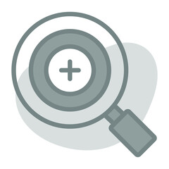 magnifying Icon. User interface Vector Illustration, As a Simple Vector Sign and Trendy Symbol in Line Art Style, for Design and Websites, or Mobile Apps,