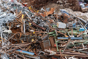 pile of metal garbage