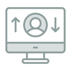 exchange person Icon. User interface Vector Illustration, As a Simple Vector Sign and Trendy Symbol in Line Art Style, for Design and Websites, or Mobile Apps,