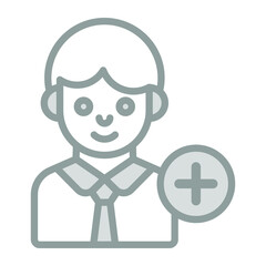 add user Icon. User interface Vector Illustration, As a Simple Vector Sign and Trendy Symbol in Line Art Style, for Design and Websites, or Mobile Apps,