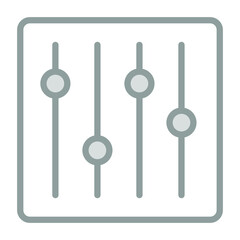 mixer Icon. User interface Vector Illustration, As a Simple Vector Sign and Trendy Symbol in Line Art Style, for Design and Websites, or Mobile Apps,