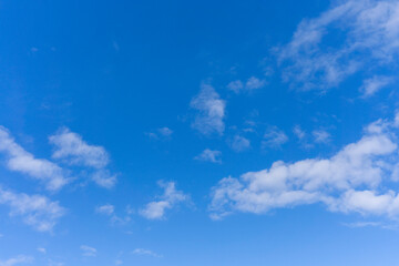Naklejka na ściany i meble Refreshing blue sky and cloud background material_13