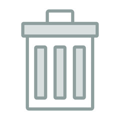 trash Icon. User interface Vector Illustration, As a Simple Vector Sign and Trendy Symbol in Line Art Style, for Design and Websites, or Mobile Apps,