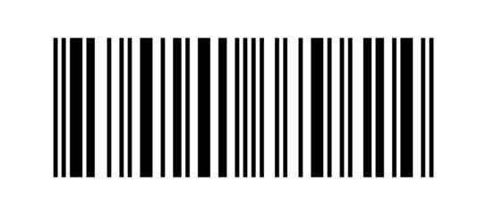 Barcode vector icon. Isolated illustration on white background