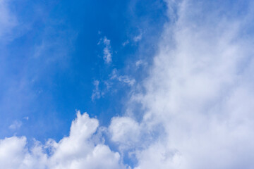 Refreshing blue sky and cloud background material_12