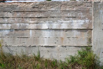 Cement fence. The foundation is made of reliable and strong cement.