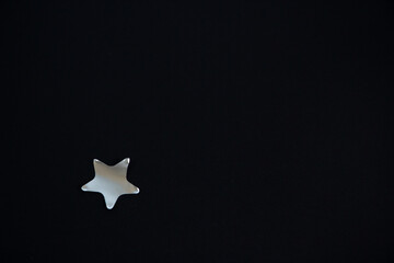 star on black background
