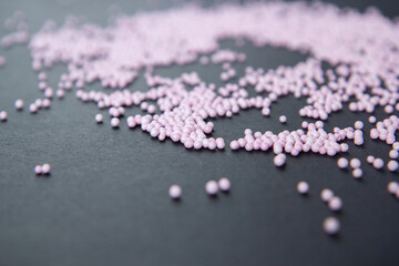 close up of pink pills
