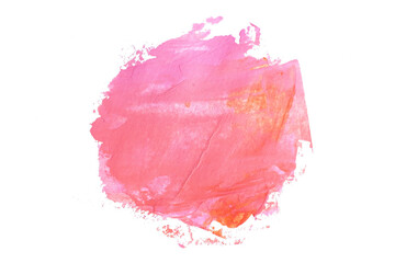 abstract acrylic watercolor paint brush stroke texture isolated on white background for logo and...