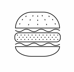 burger on icon